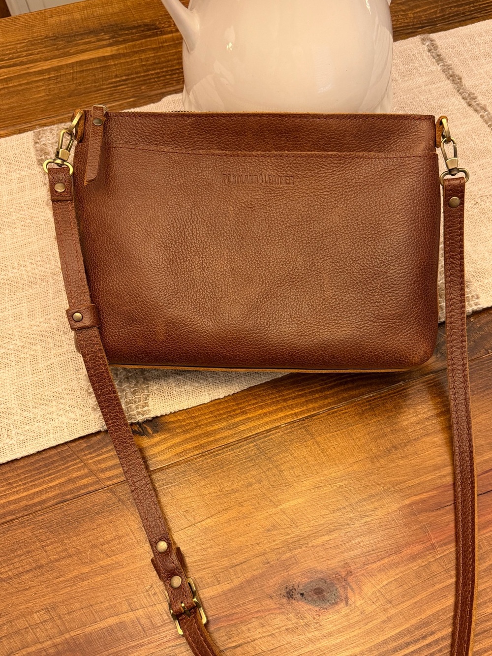 Portland Leather Large Poppy Crossbody